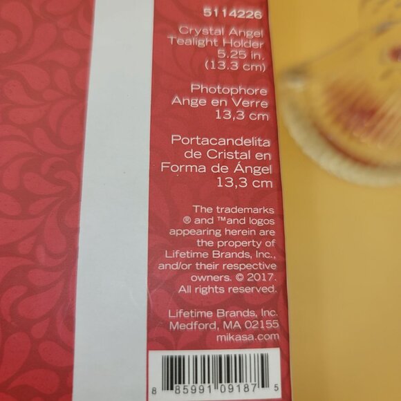 Mikasa Celebrations Crystal Angel Tealight Holder Home Decor Gift VL1014 - Picture 4 of 6